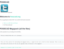 Tablet Screenshot of fosscad.org